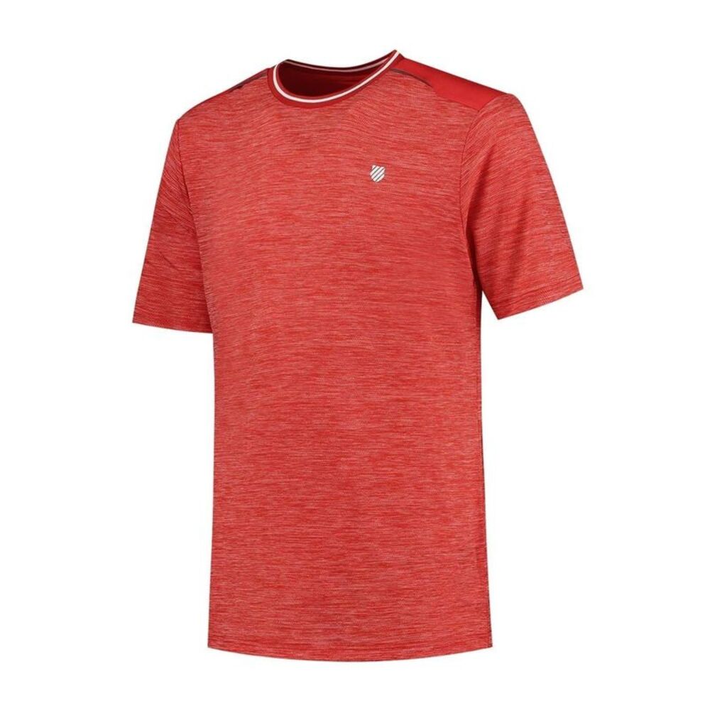 K-Swiss Mens Hypercourt Performance T-Shirt / Lollipop Red